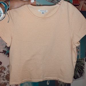 american eagle gingham tee
